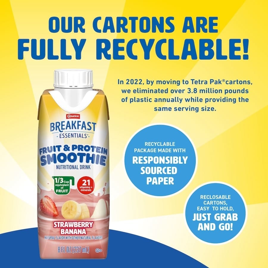 Carnation Breakfast Essentials® Fruit & Protein Smoothie Nutritional